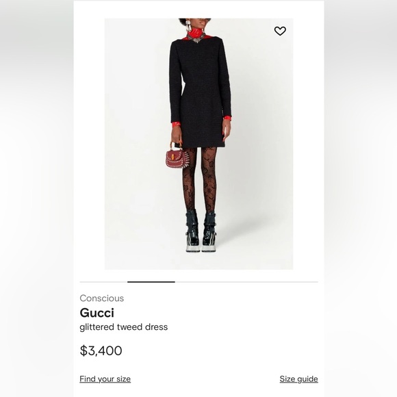 Gucci glittered tweed dress! Brand New
